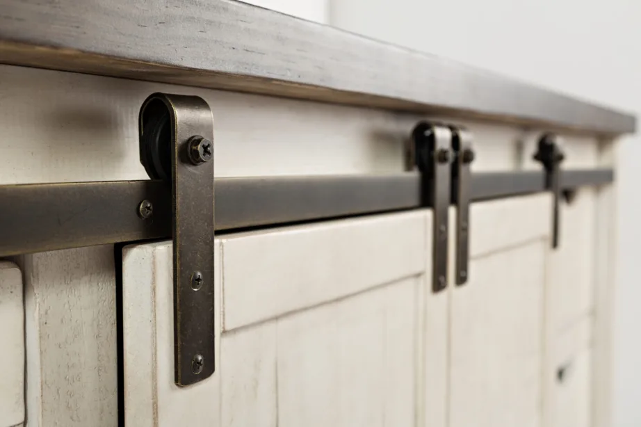 Antiikvalge Avola AV1706-35 kummut, taaskasutatud männipuidust – 11