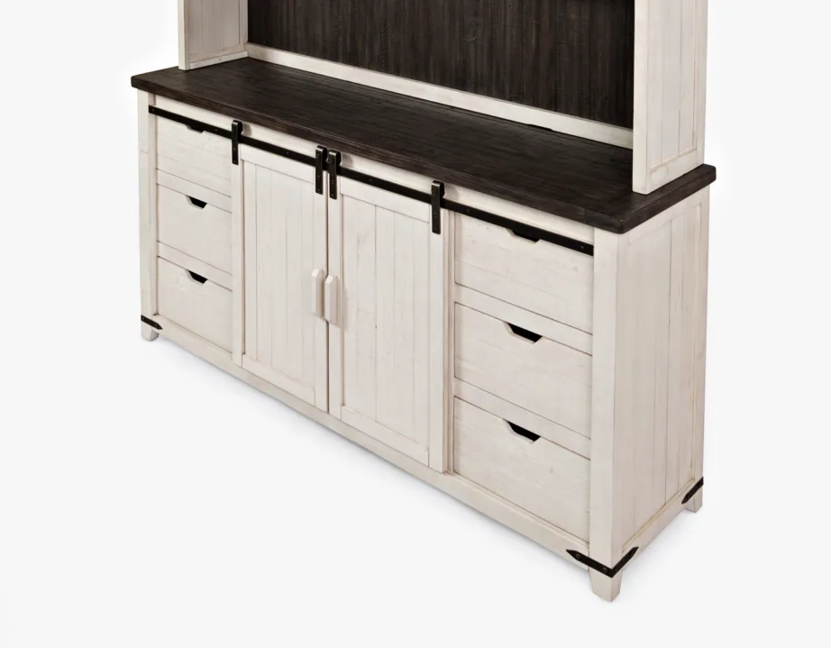 Antiikvalge kummut Avola AV1706-70, taaskasutatud männipuidust – 4