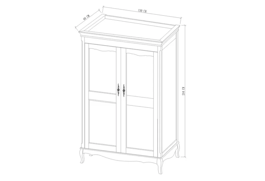 Beež riidekapp Dijon DI42K, kasepuust – 8