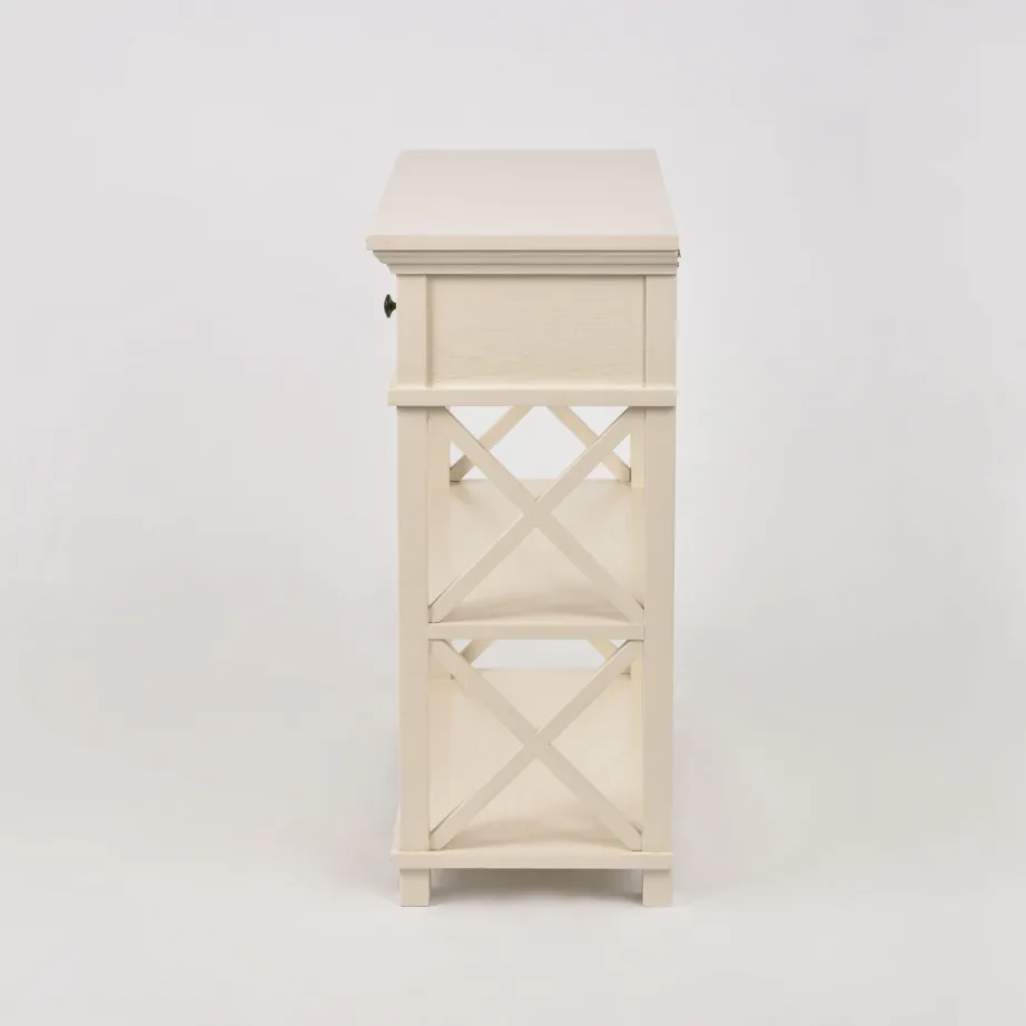 Beež konsoollaud Hamilton HT028, tammepuidust – 6