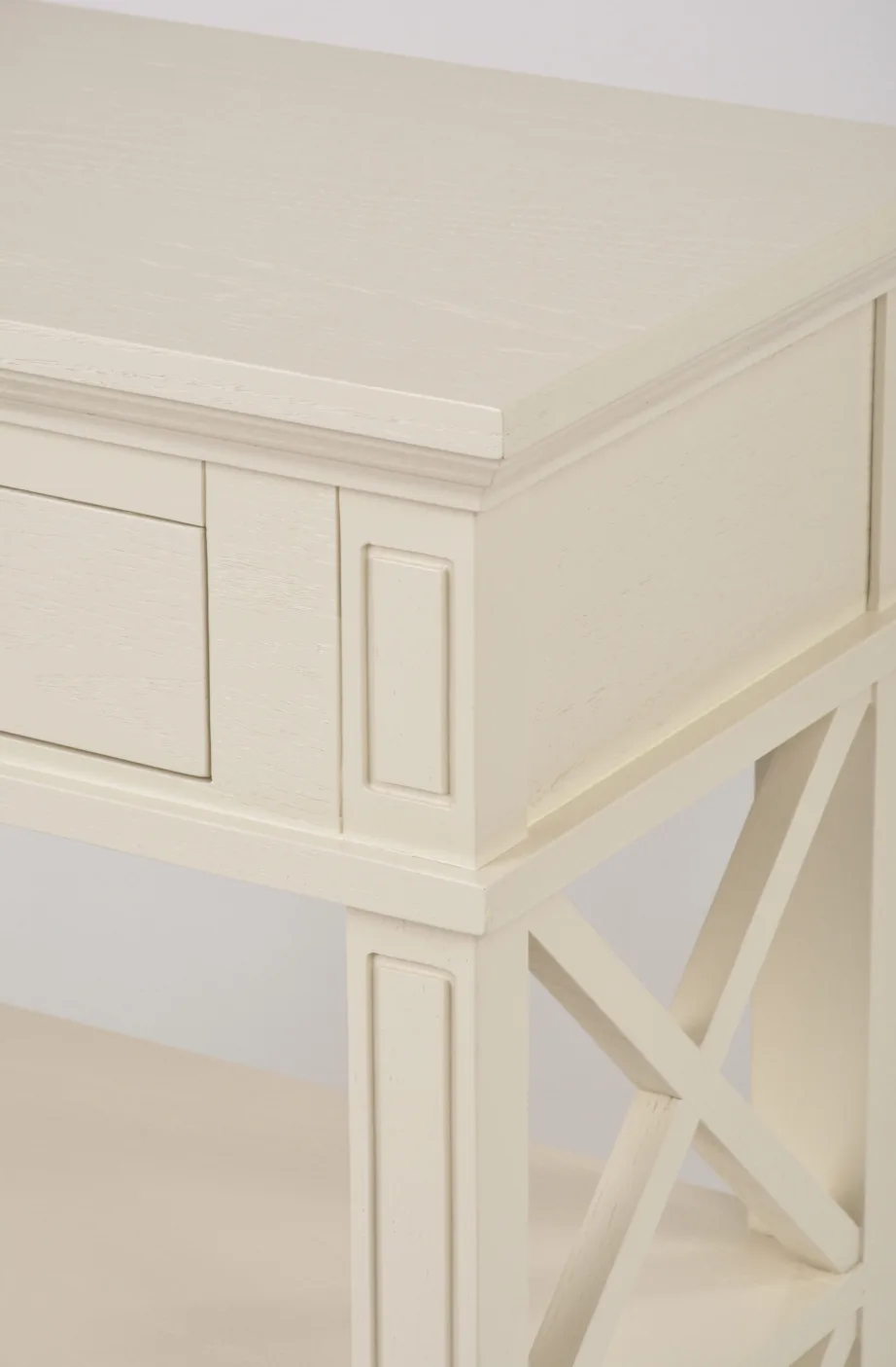 Beež konsoollaud Hamilton HT028, tammepuidust – 11