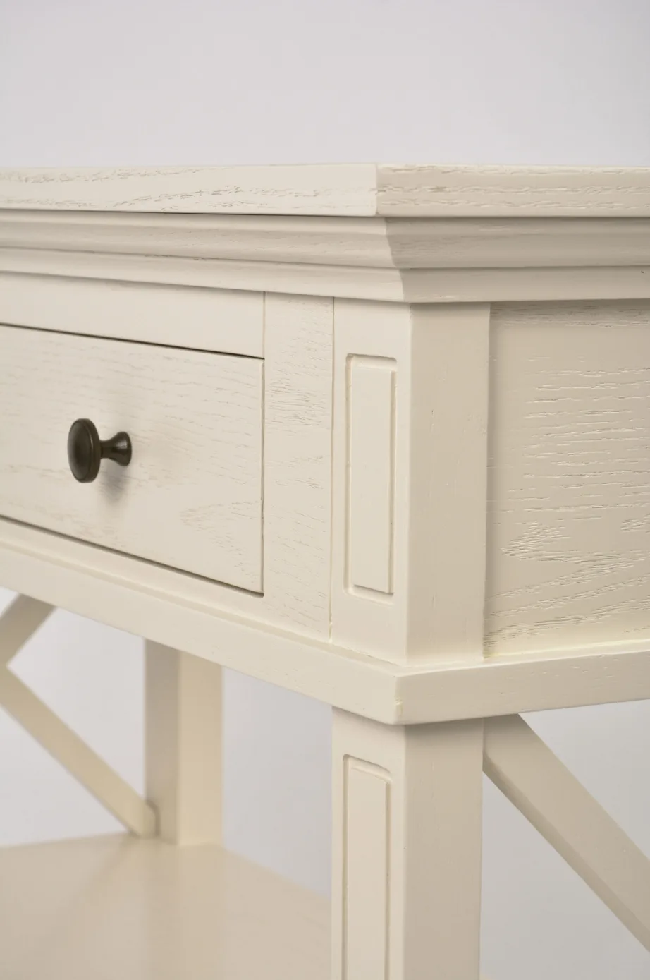 Beež konsoollaud Hamilton HT028, tammepuidust – 16