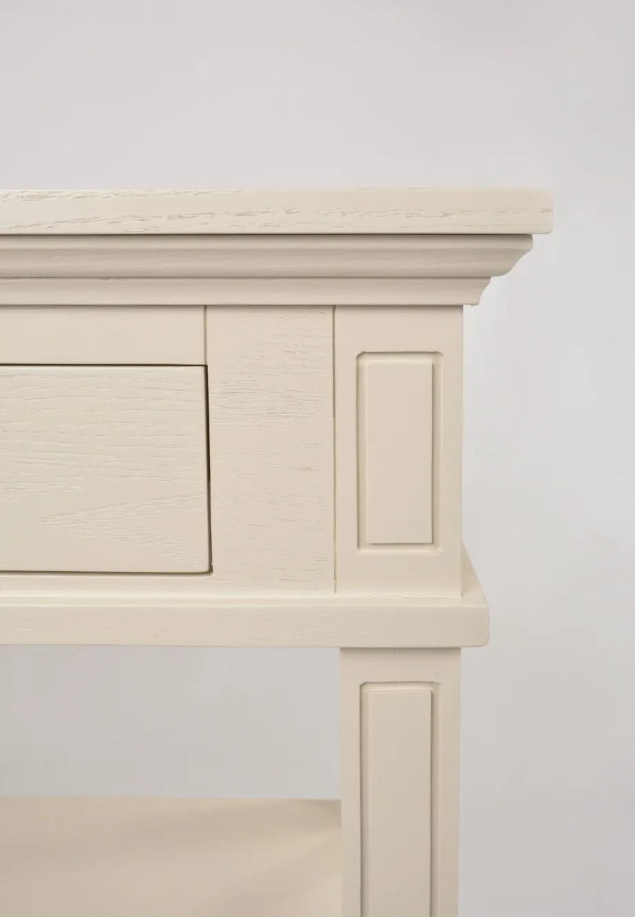 Beež konsoollaud Hamilton HT028, tammepuidust – 17