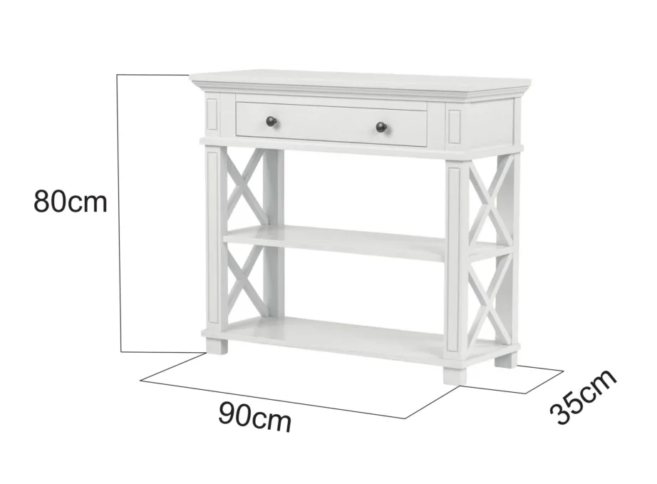 Beež konsoollaud Hamilton HT028, tammepuidust – 18