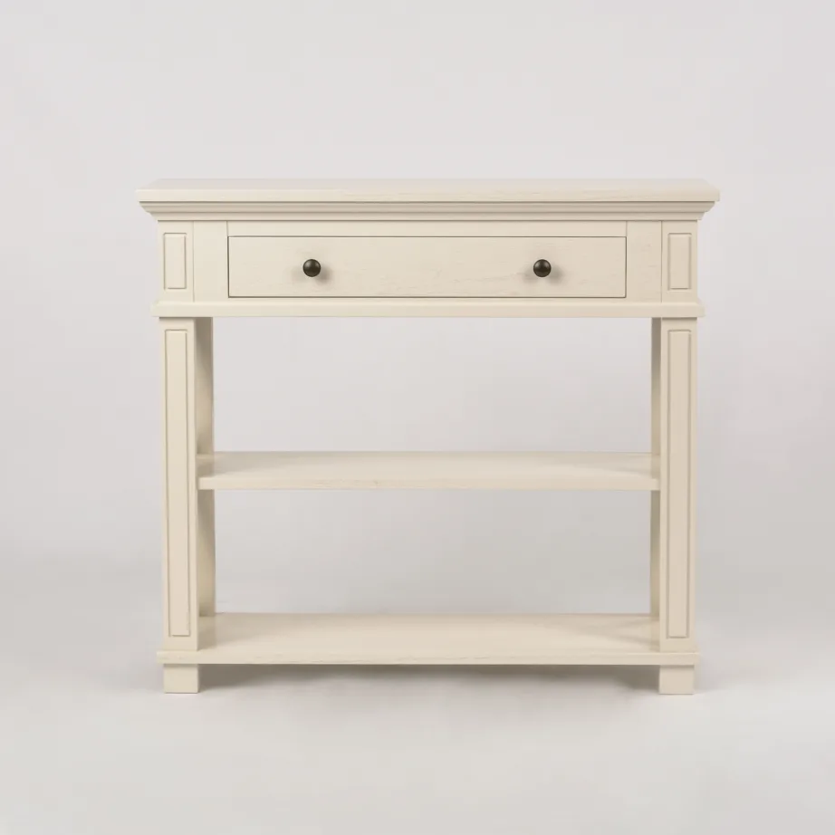 Beež konsoollaud Hamilton HT028, tammepuidust – 3