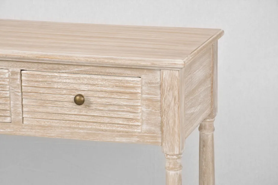 Beež konsoollaud Livorno LIV080, lehtpuu puidust – 6