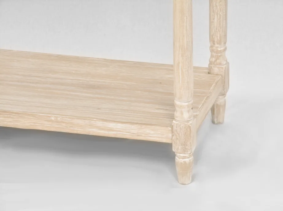 Beež konsoollaud Livorno LIV080, lehtpuu puidust – 10