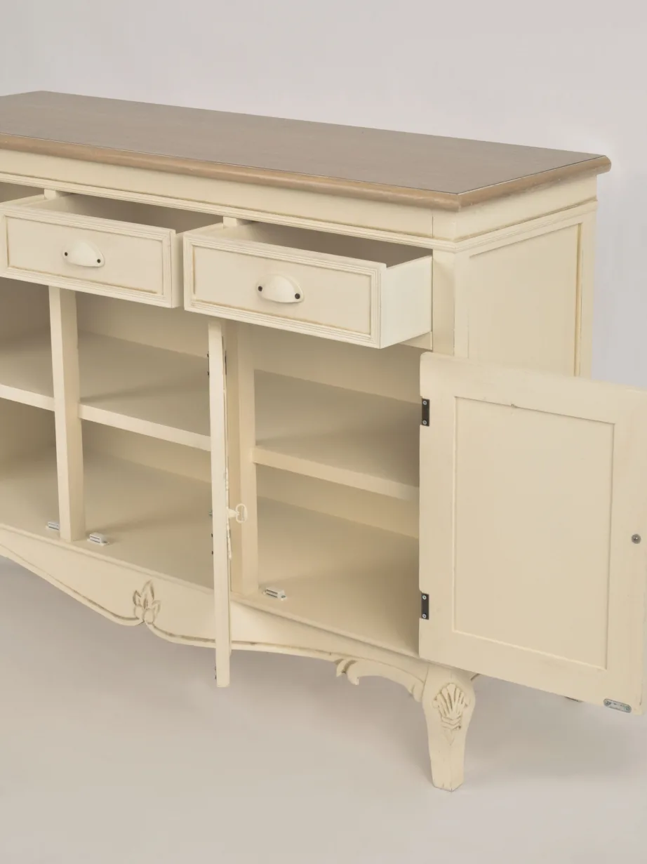 Beež kummut Rimini RI08, lehtpuu puidust – 8