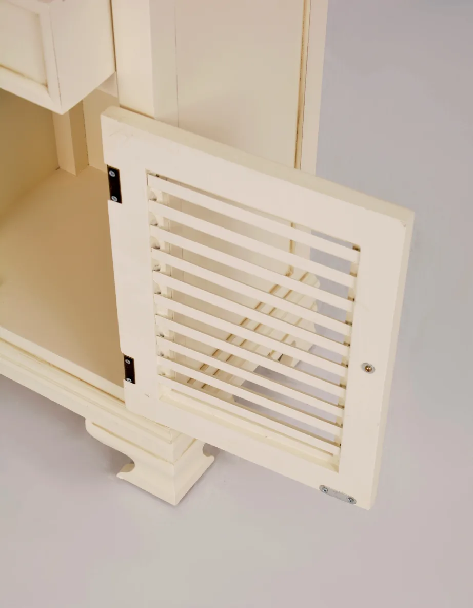 Beež öökapp Pesaro PE011, lehtpuu puidust – 7