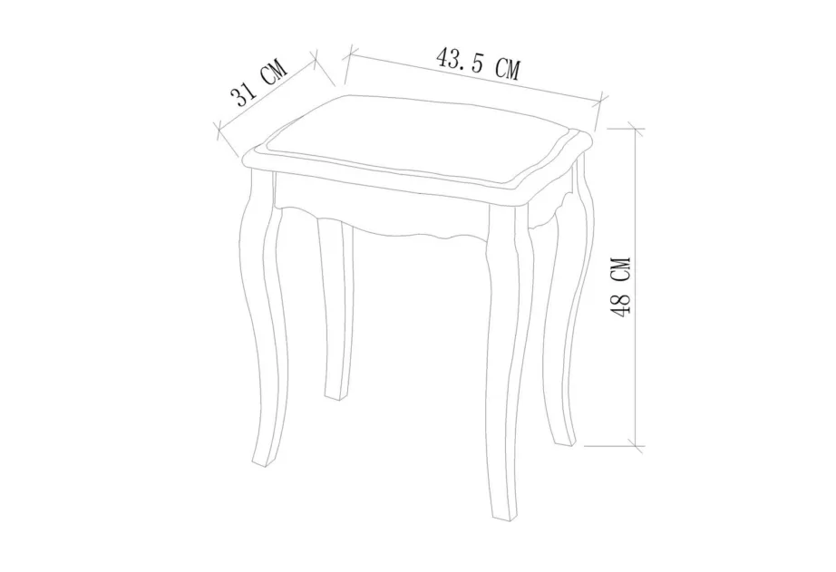 Helebeež Dijon DI61 polsterdatud taburett, kasepuust – 5
