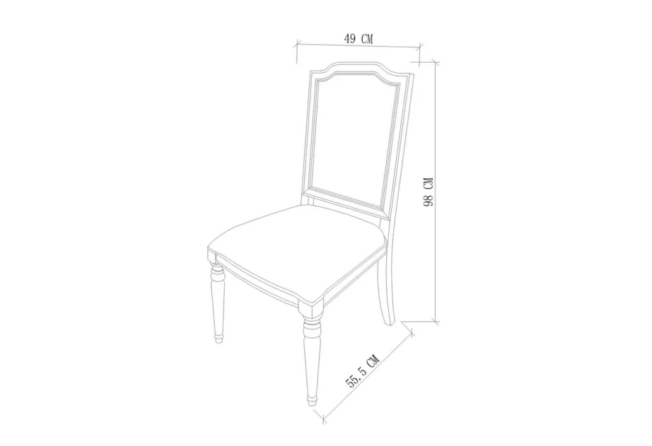 Beež Dijon DI28 polsterdatud tool, kasepuust – 5