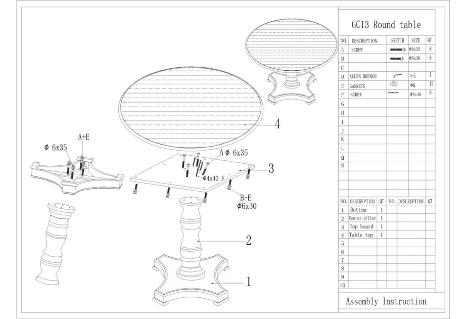 Beež söögilaud Dijon DI13, pöök, kasevineer – 5