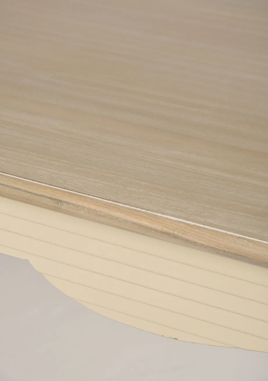 Beež söögilaud Pesaro PE026, lehtpuu puidust – 11
