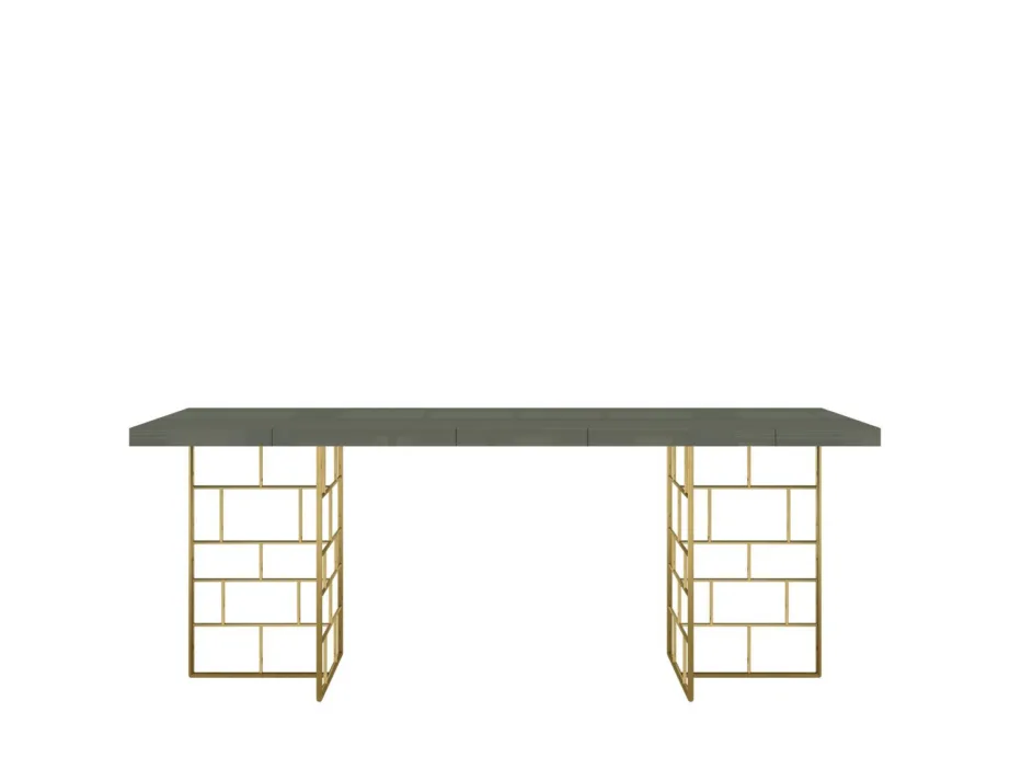 Roheline söögilaud Rose Hill RH10, kõrgläikega MDF – 2