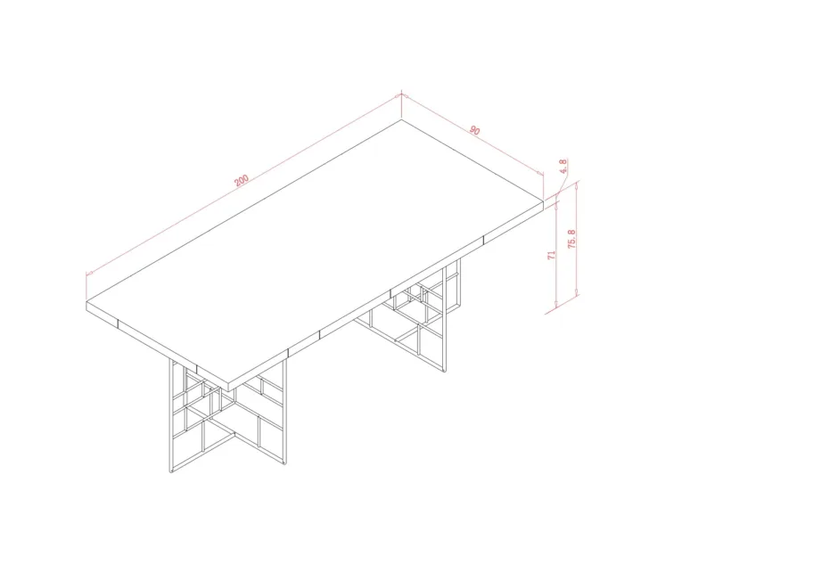 Roheline söögilaud Rose Hill RH10, kõrgläikega MDF – 4