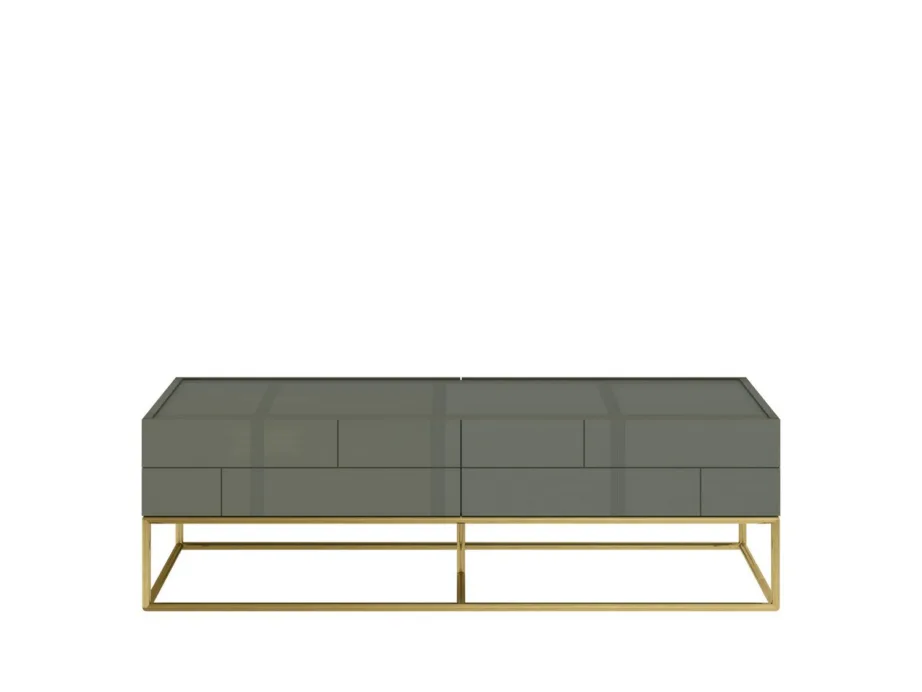 Roheline kohvilaud Rose Hill RH06, kõrgläikega MDF – 2