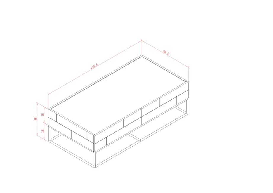 Roheline kohvilaud Rose Hill RH06, kõrgläikega MDF – 4
