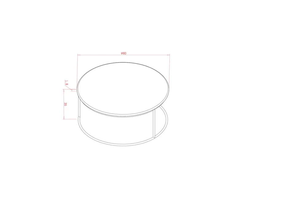 Roheline kohvilaud Rose Hill RH07, kõrgläikega MDF – 4