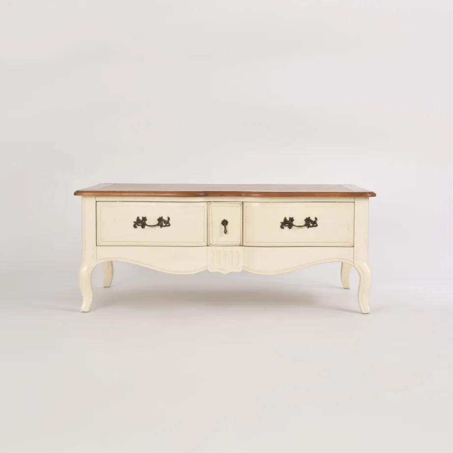 Elevandiluu värvi kohvilaud Verona VE809, kasepuust – 2