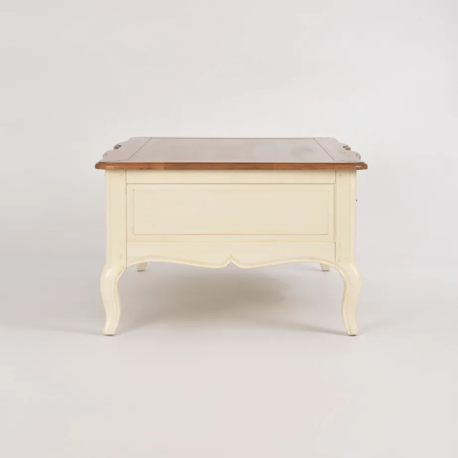 Elevandiluu värvi kohvilaud Verona VE809, kasepuust – 3