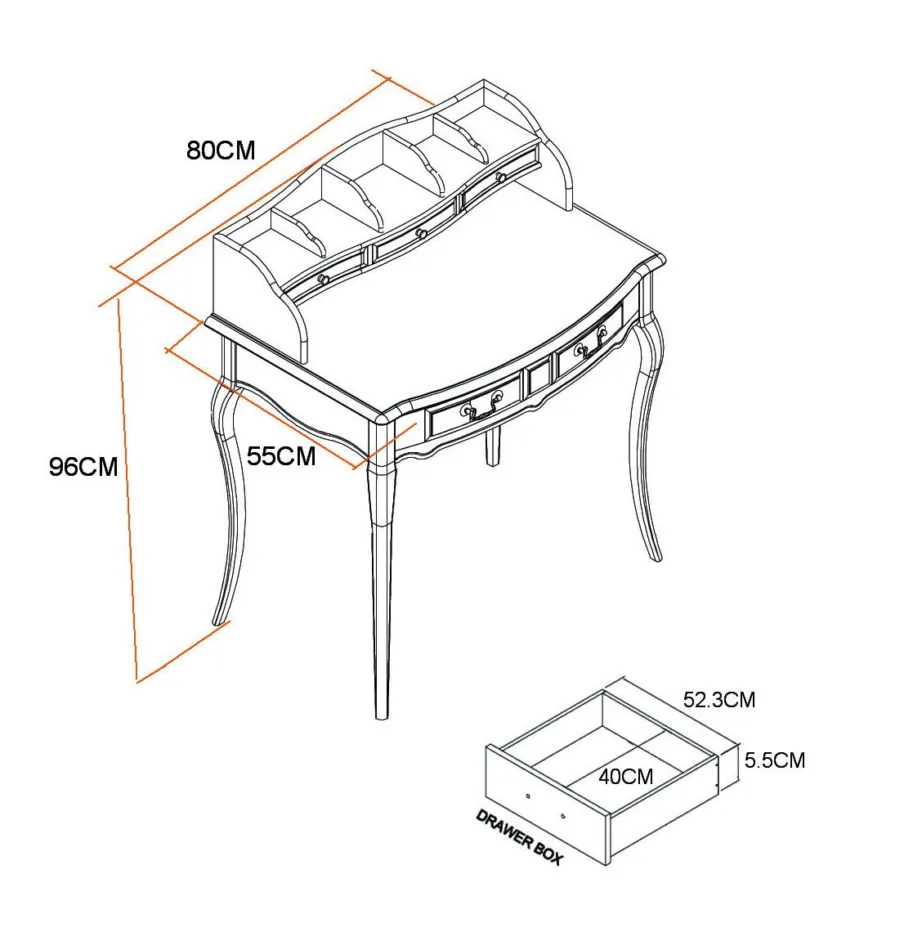 Elevandiluu värvi konsoollaud Limena LI841, kummipuidust – 4