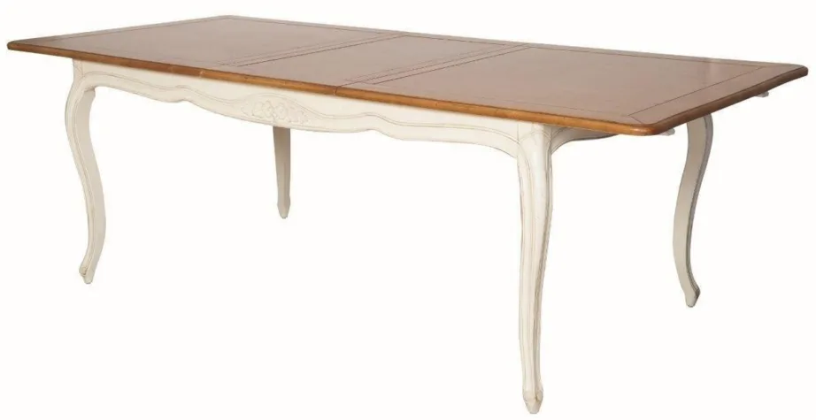 Elevandiluu värvi pikendatav söögilaud Verona VE889, kasepuidust – 2