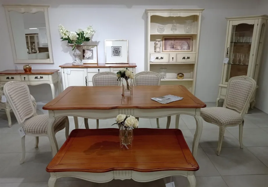 Elevandiluu värvi pikendatav söögilaud Verona VE889, kasepuidust – 3