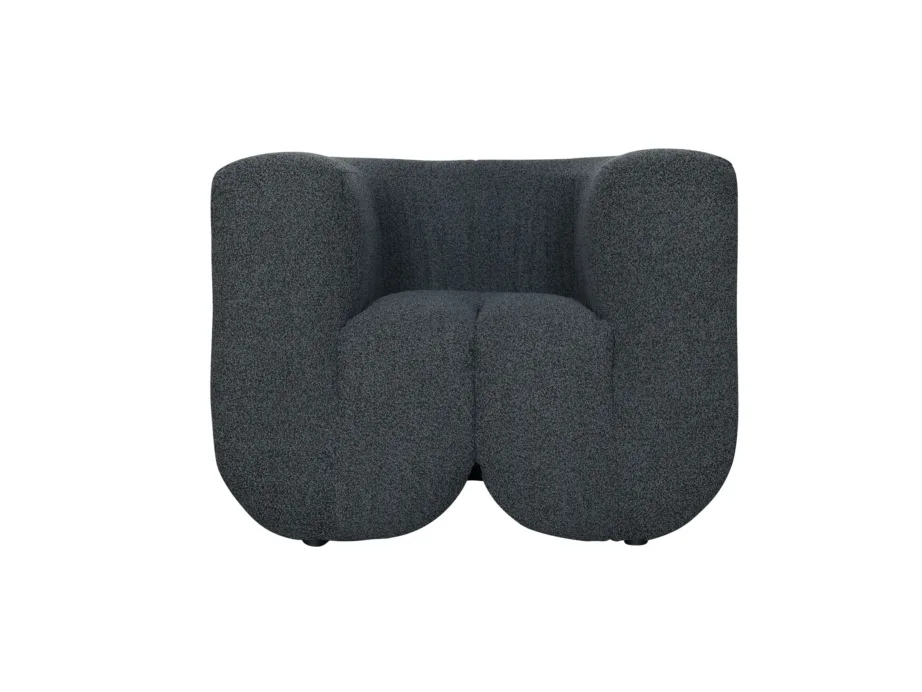 Grafiitmust Nua N88-100-6 tugitool, chenille kangast