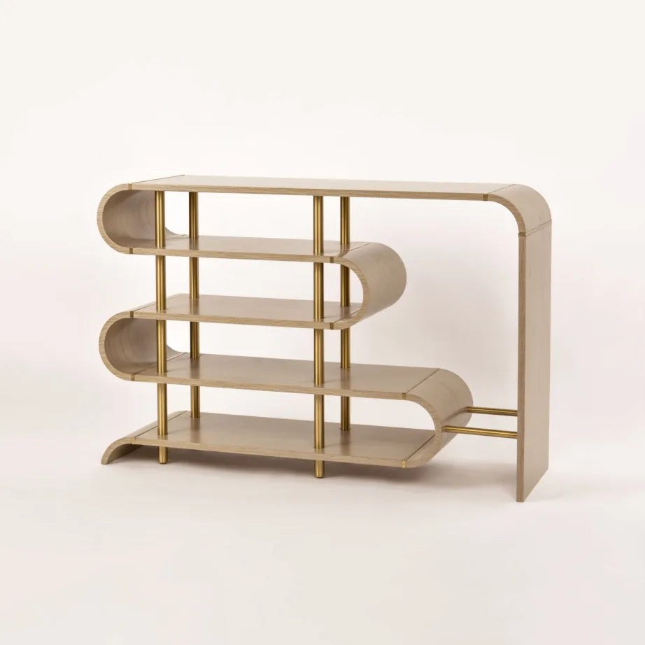 Hall ja kuldsete jalgadega konsoollaud Stilig ST962, roostevaba teras – 7