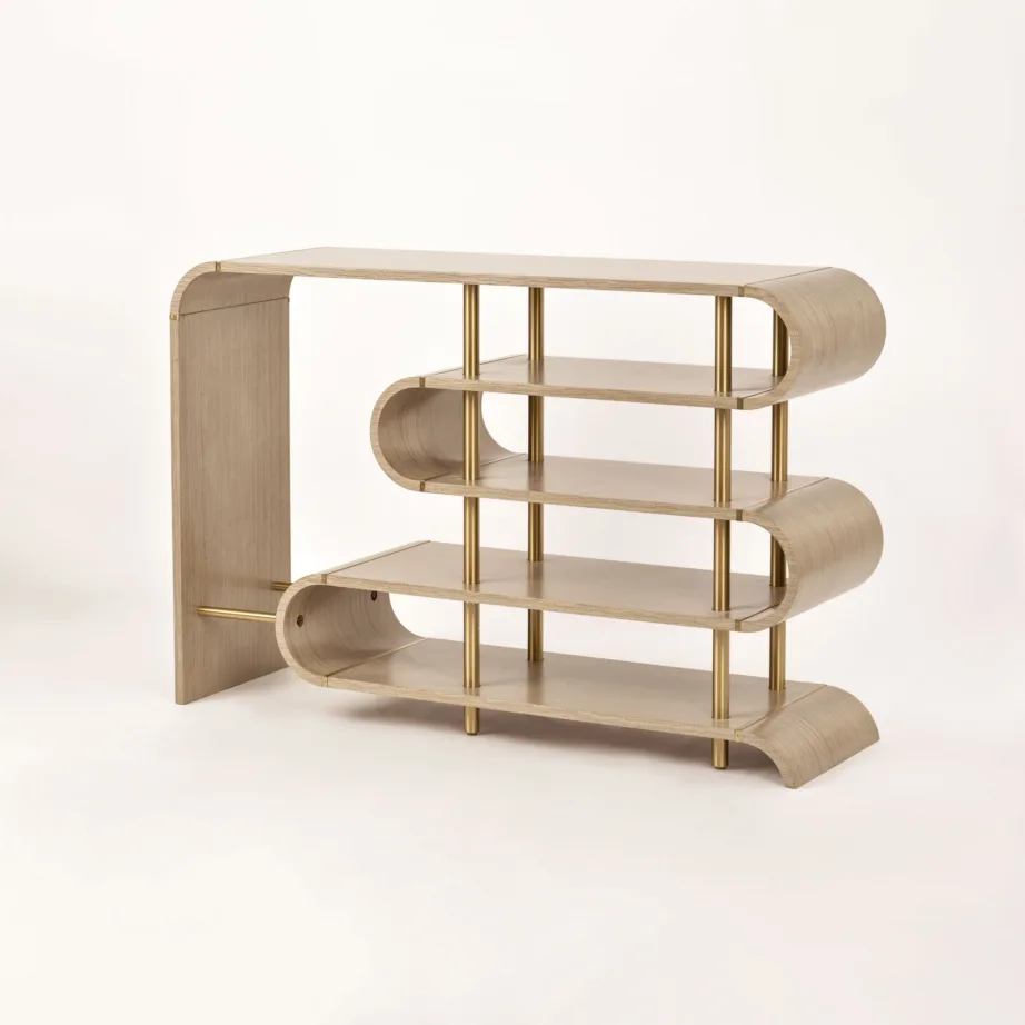 Hall ja kuldsete jalgadega konsoollaud Stilig ST962, roostevaba teras – 2