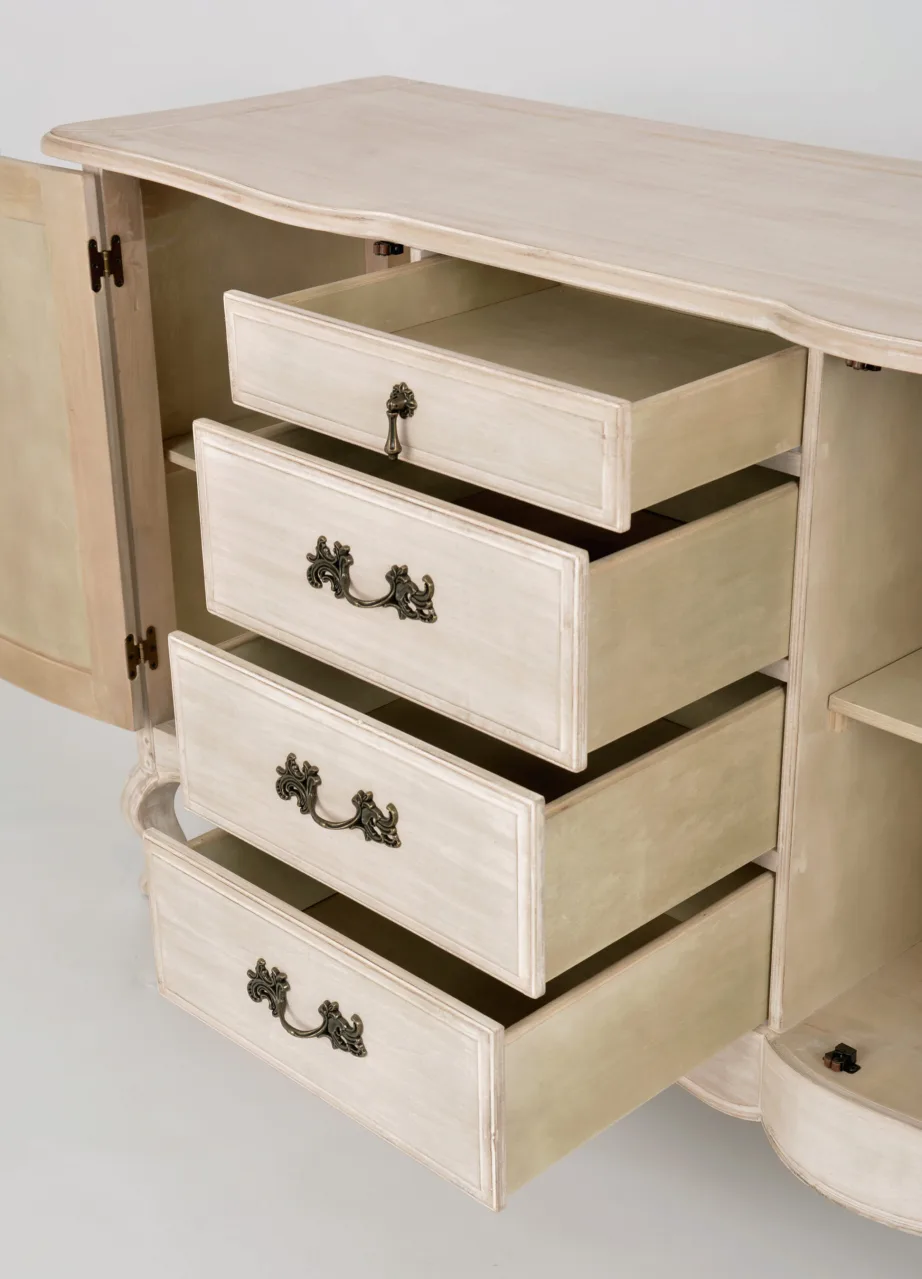 Helebeež kummut Venezia Bianco VEB803K, kasepuidust – 8