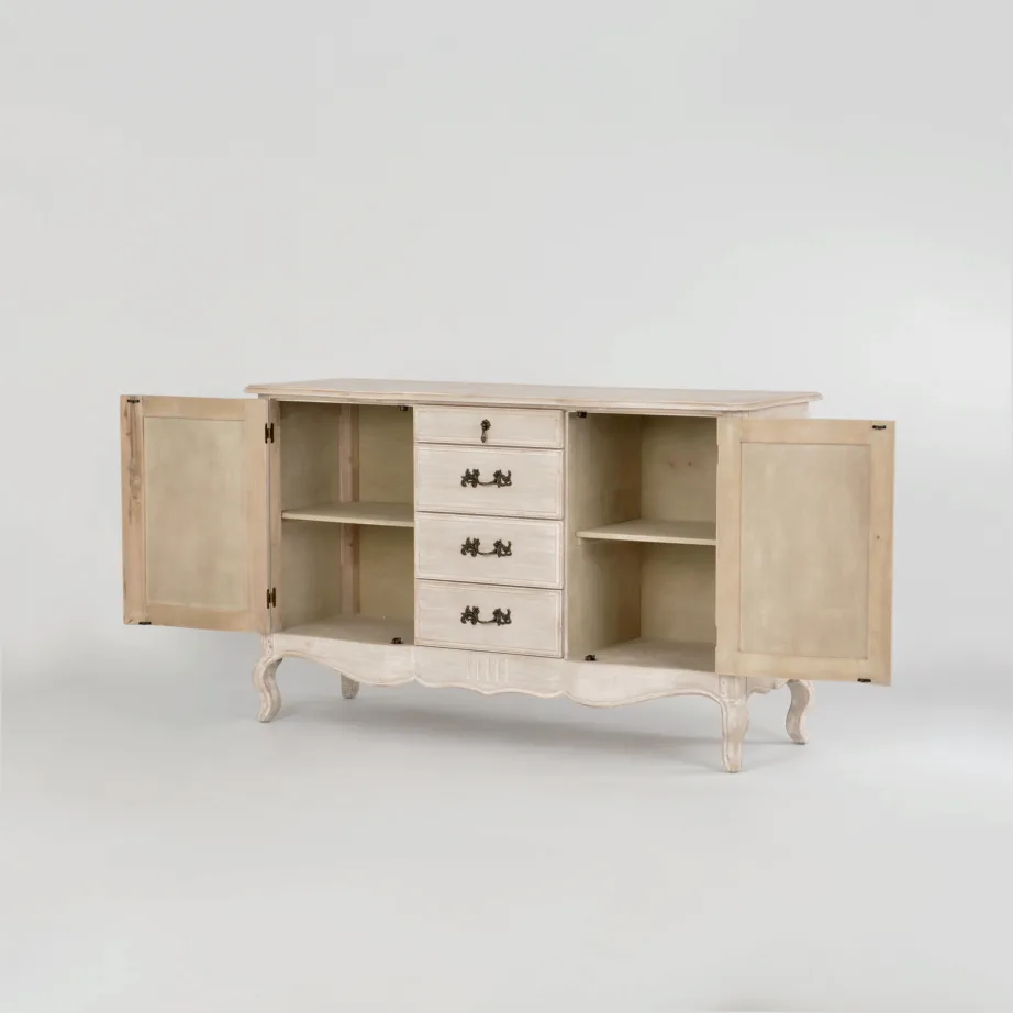 Helebeež kummut Venezia Bianco VEB803K, kasepuidust – 2