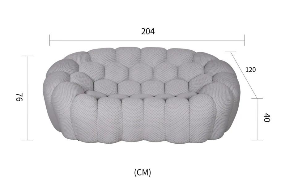 Helehall diivan Nua N57-05, 100% puuvill, puidust raam – 11