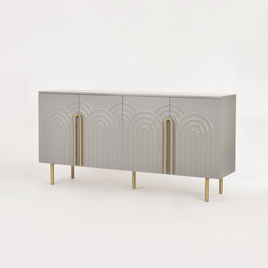 Helehall kummut Stilig ST310, MDF ja roostevaba teras
