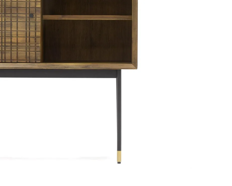 Helepruun kõrge kummut Maze MAZL04, akaatsiapuidust – 6