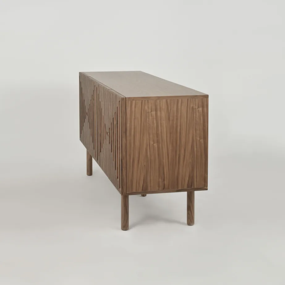 Pähklitooni kummut Hudson H06, MDF, puidust jalad – 4