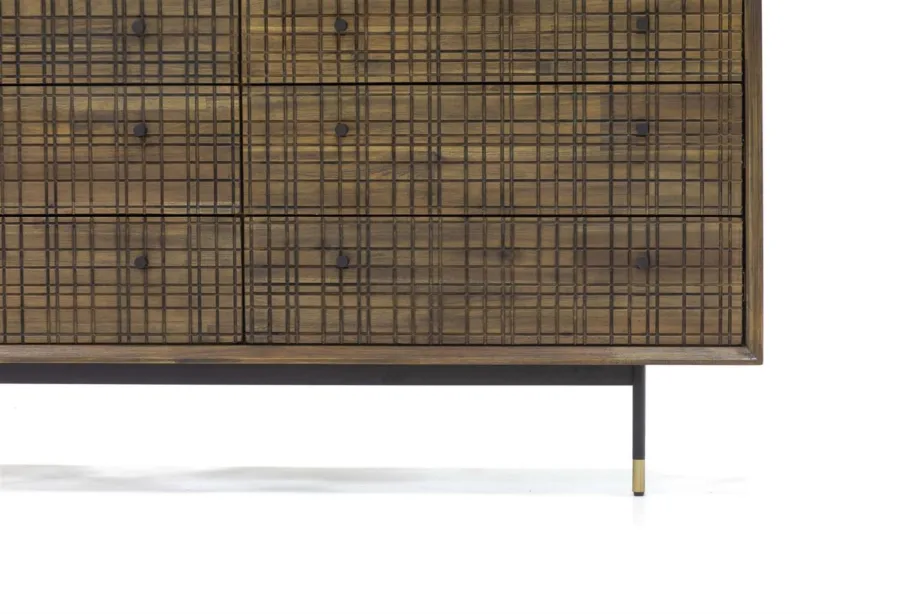 Helepruun kummut Maze MAZB04, akaatsiapuidust – 5