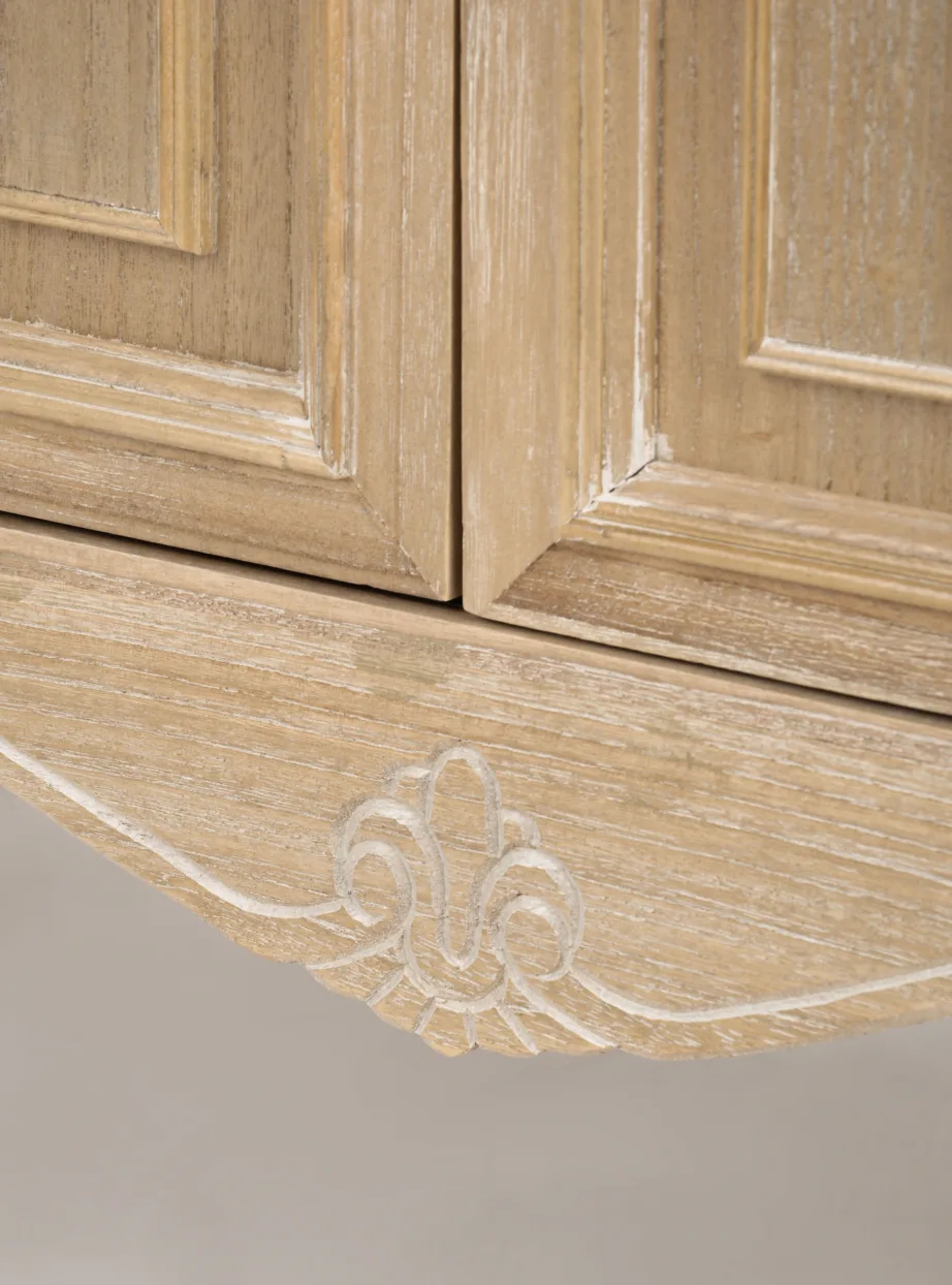 Helepruun kummut Merano ME01D, lehtpuu puidust – 8