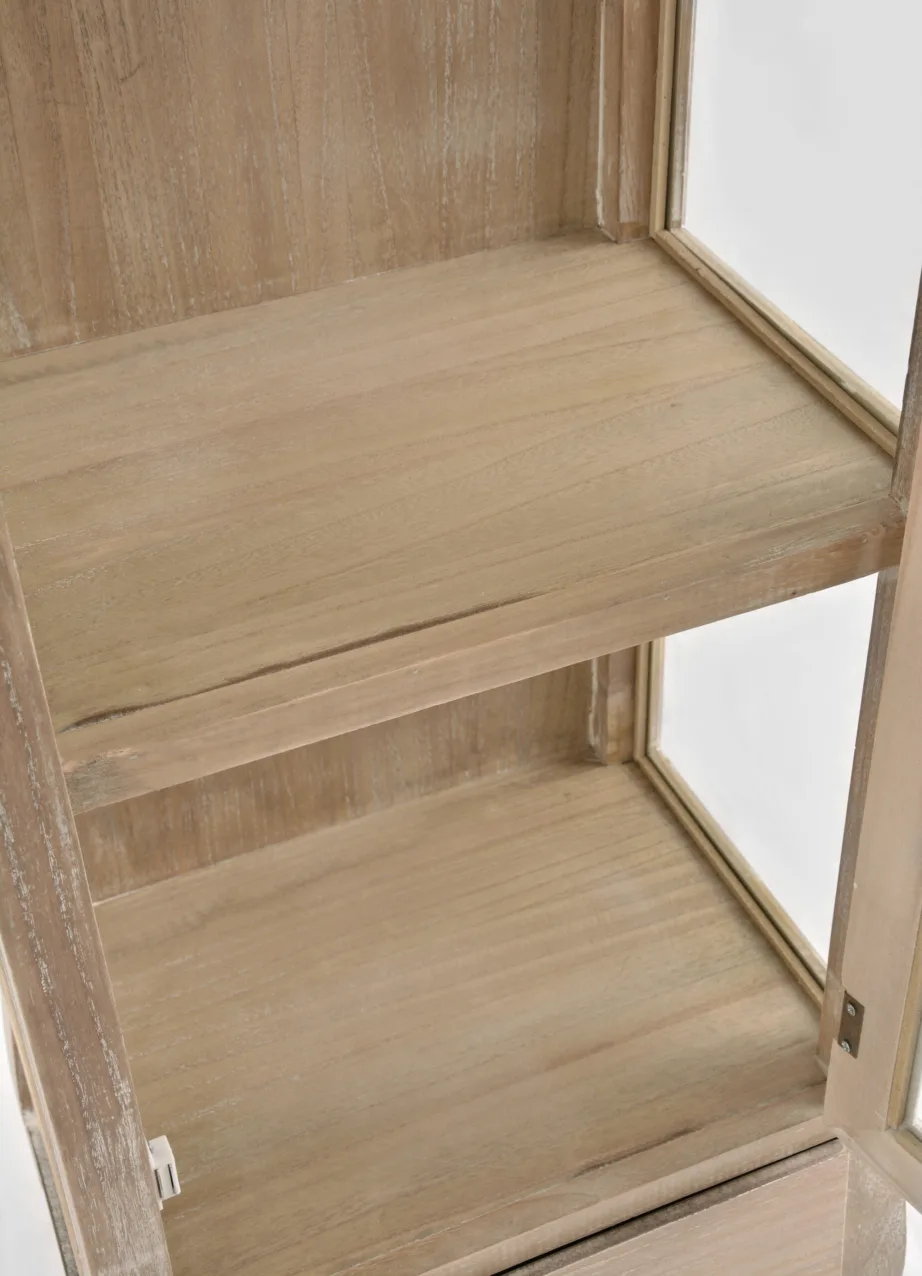 Helepruun vitriinkapp Merano ME05, lehtpuu puidust – 8