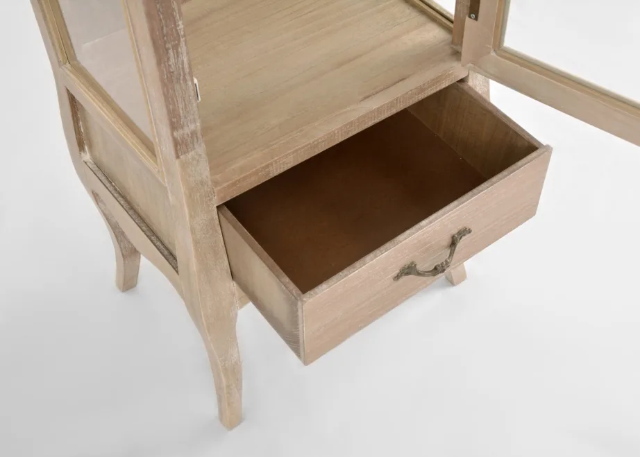 Helepruun vitriinkapp Merano ME05, lehtpuu puidust – 9