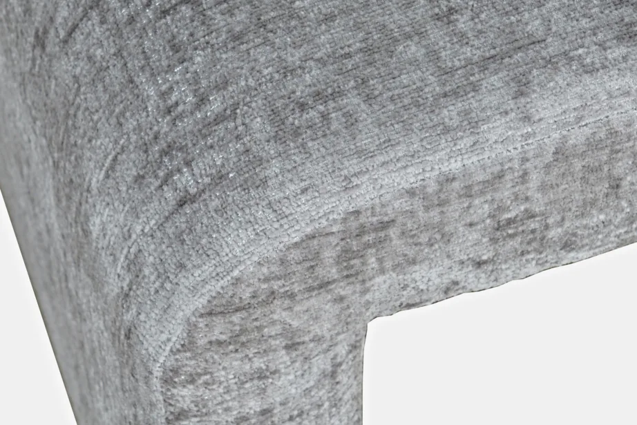 Hõbehall polsterdatud pink Leith LET69G, 100% polüestrist – 7