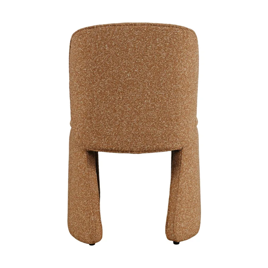 Tellisepruun ja hall polsterdatud tool Leith LET78B, 100% polüester – 5