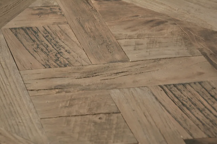 Pruun Glamour GL1538/39 lauakomplekt, taaskasutatud jalakapuit, kroomjalad – 9