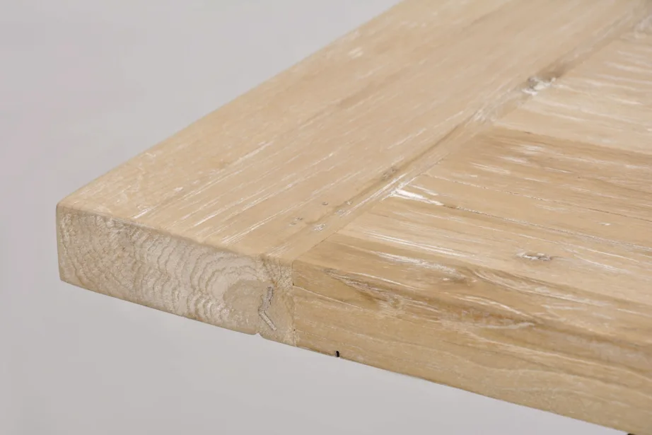 Hõbe konsoollaud Glamour GL1527, taaskasutatud tammepuidust – 11