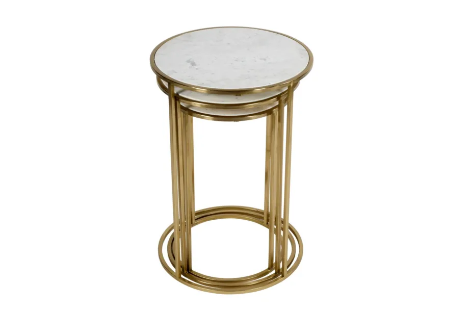Kuldne laudade komplekt Avola AV2130-39, marmorist - 9