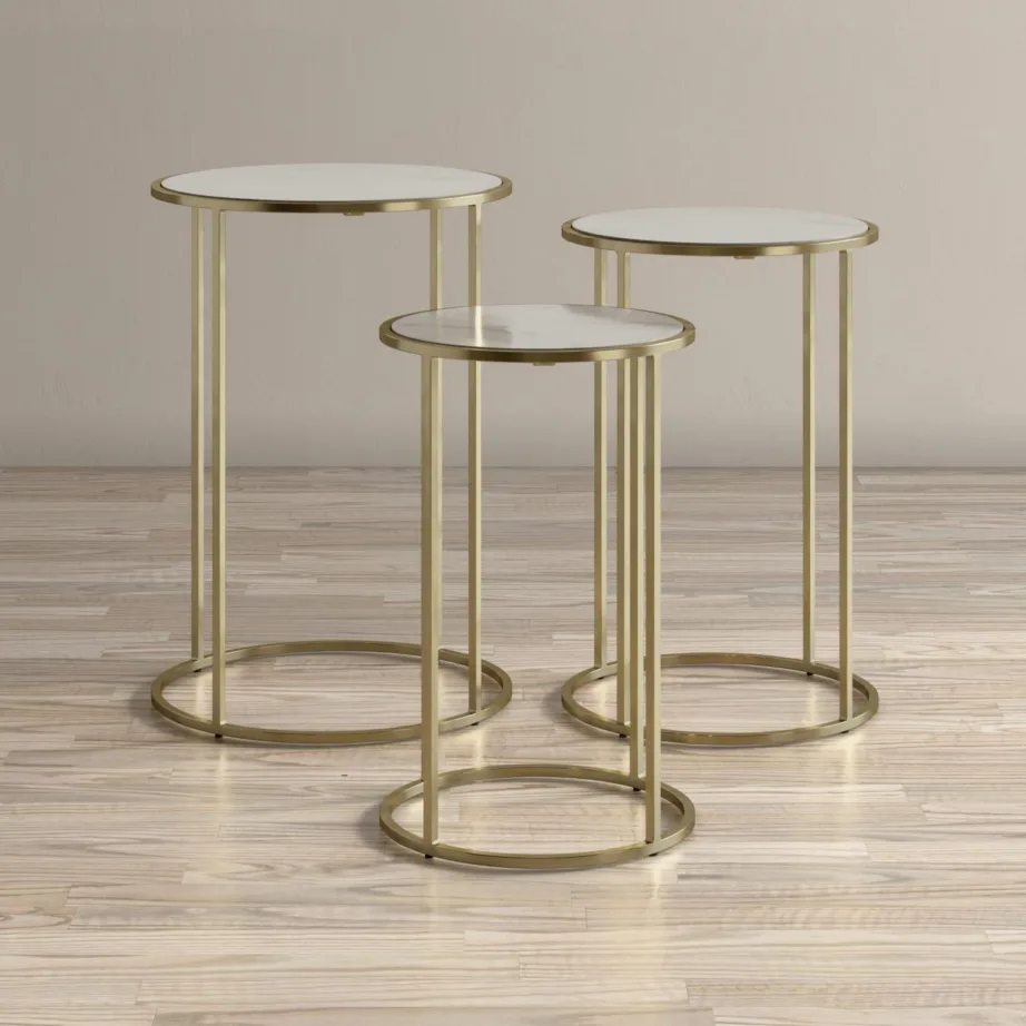 Kuldne laudade komplekt Avola AV2130-39, marmorist - 11