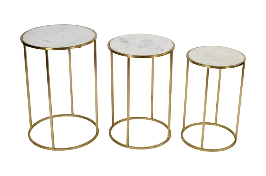 Kuldne laudade komplekt Avola AV2130-39, marmorist - 4