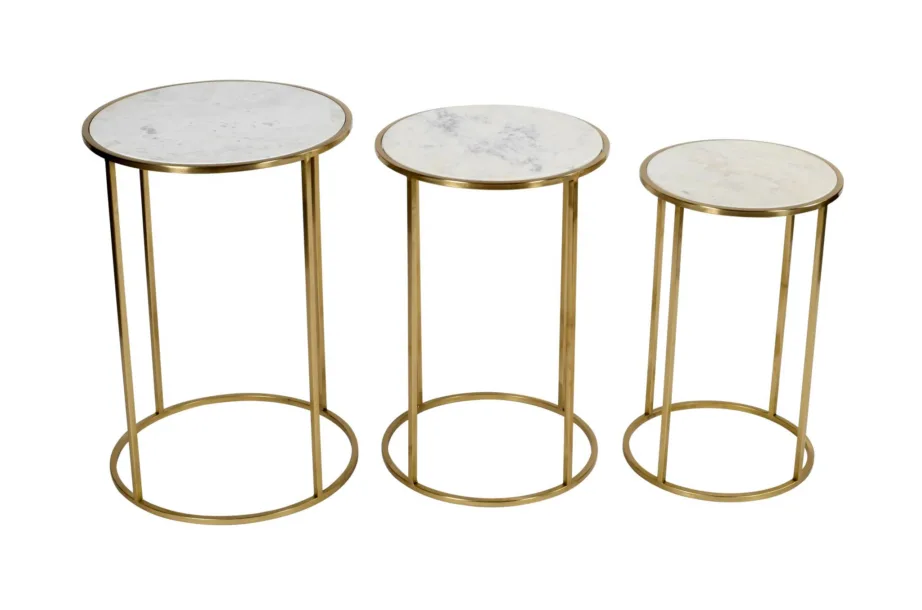 Kuldne laudade komplekt Avola AV2130-39, marmorist - 5