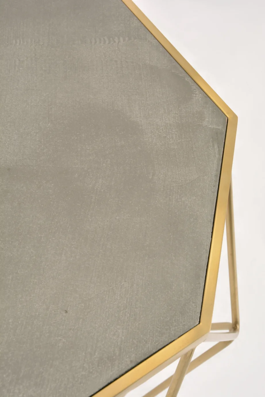 Kuldne kõrvallaud Glamour GL1715, roostevaba teras, MDF – 11