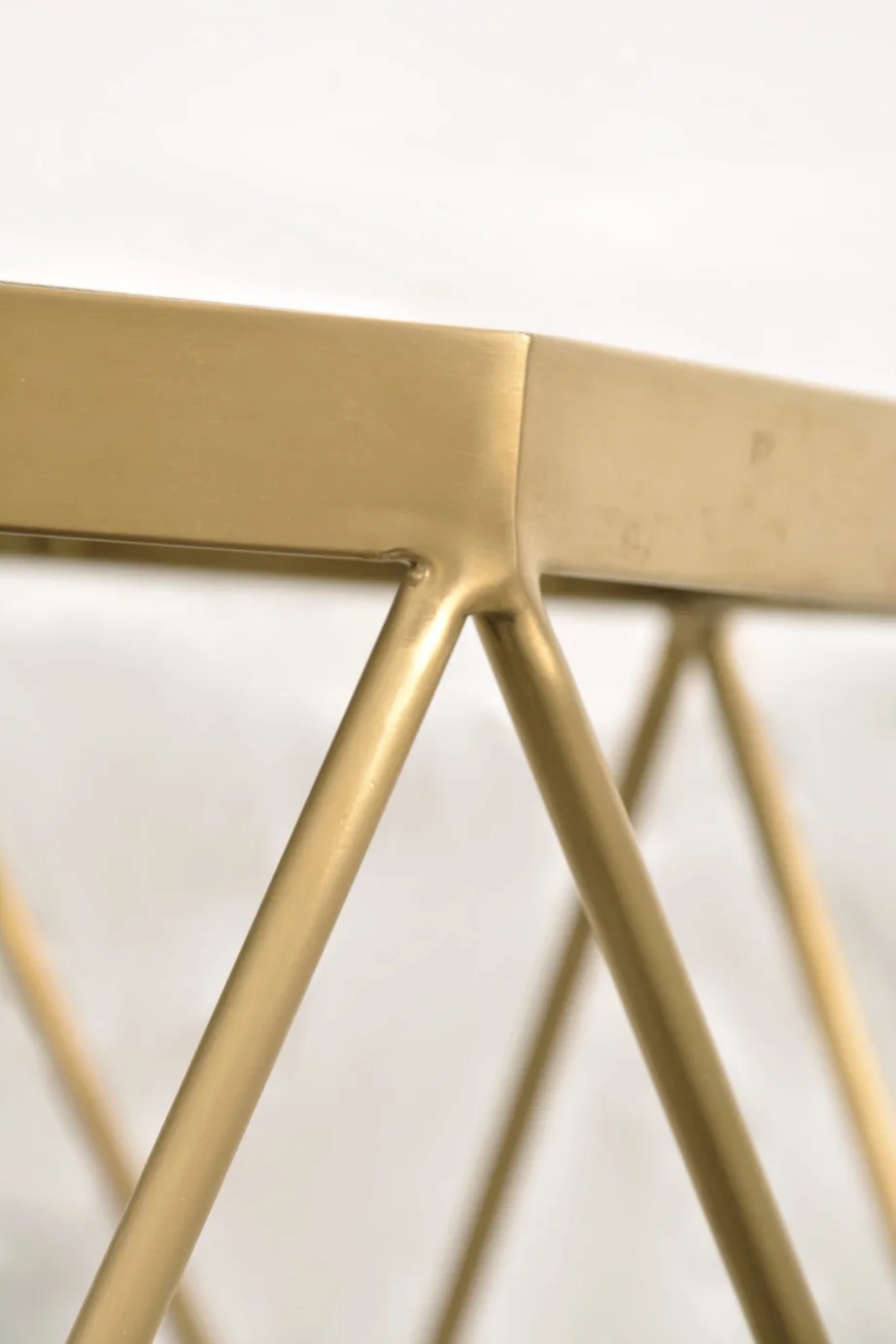 Kuldne kõrvallaud Glamour GL1715, roostevaba teras, MDF – 12